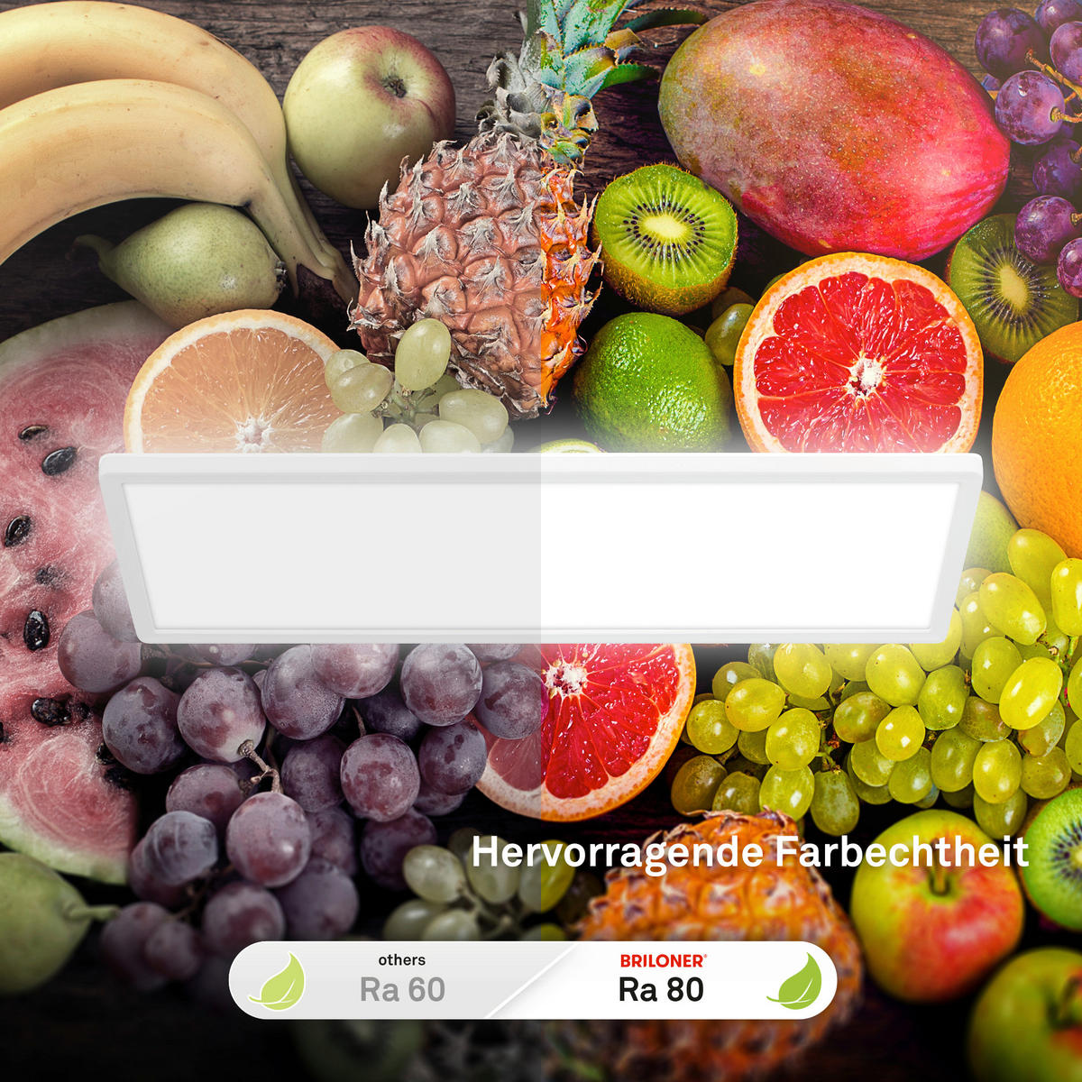 LED-PANEEL 58/20/3 cm  - Weiß, Design, Kunststoff (58/20/3cm)