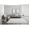 3-SITZER-SOFA Flachgewebe Grau  - Schwarz/Grau, Design, Textil/Metall (218/86/97cm) - Hom`in