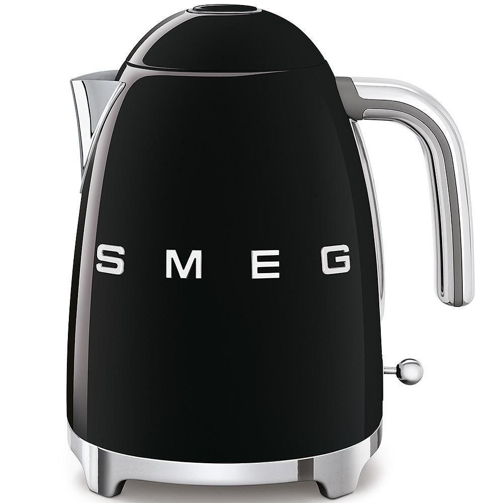 WASSERKOCHER 50´s Style 1,7 L  - Schwarz, Basics, Metall (22,3/24,8/17,1cm) - SMEG