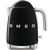 WASSERKOCHER 50´s Style 1,7 L  - Schwarz, Basics, Metall (22,3/24,8/17,1cm) - SMEG