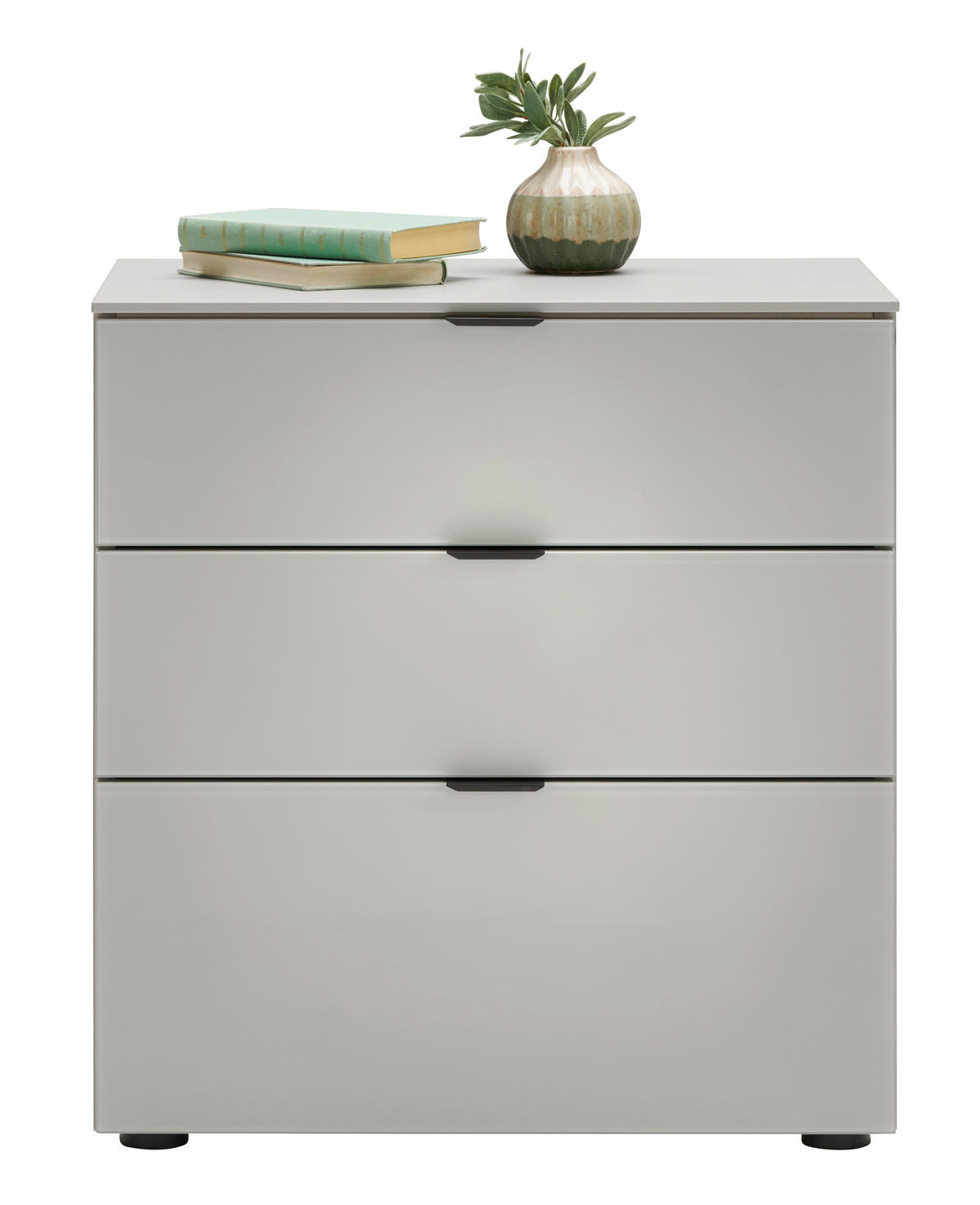NOČNÍ STOLEK, krémová, 58/62/40 cm - černá/krémová, Design, kov/kompozitní dřevo (58/62/40cm) - Moderano