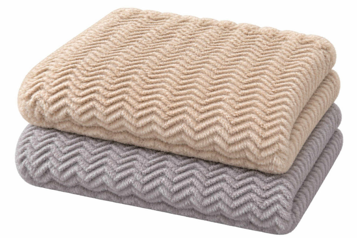 PLAID 140/190 cm  - Grau, Basics, Textil (140/190cm) - Esposa