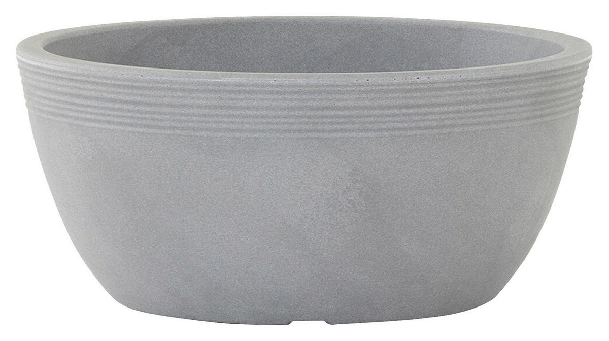 PFLANZENTOPF 48/22 cm  - Grau, Basics, Kunststoff (48/22cm) - Siena Garden
