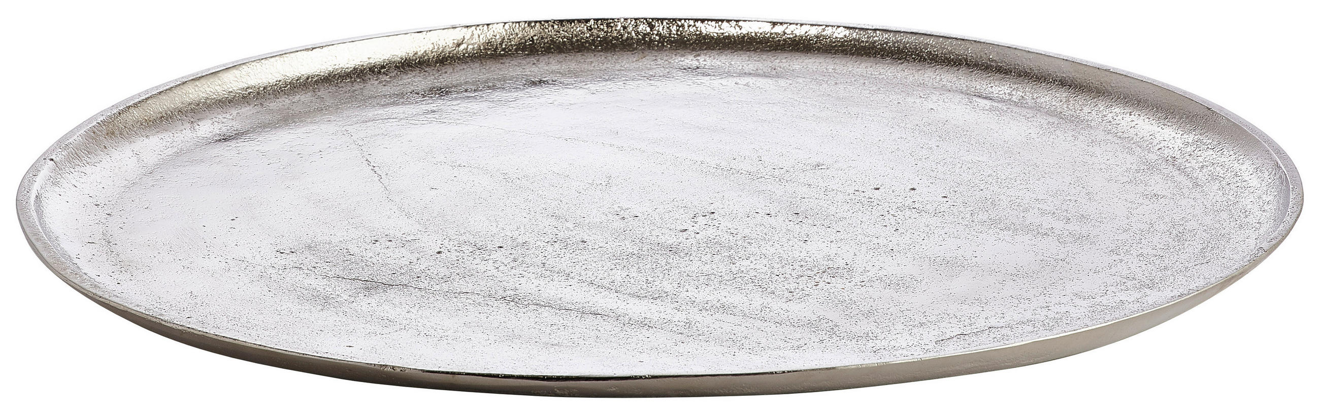 DEKOR TÁLCA    - nikkelszínű, Basics, fém (42cm) - Ambia Home
