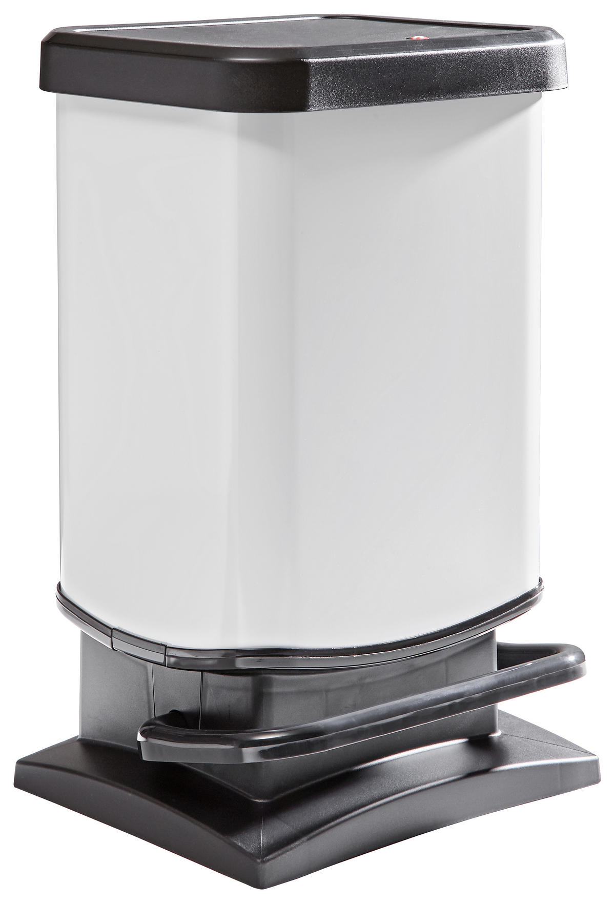 ODPADKOVÝ KÔŠ  20 l - čierna/biela, Konventionell, plast (29,3/26,6/45,7cm) - Rotho