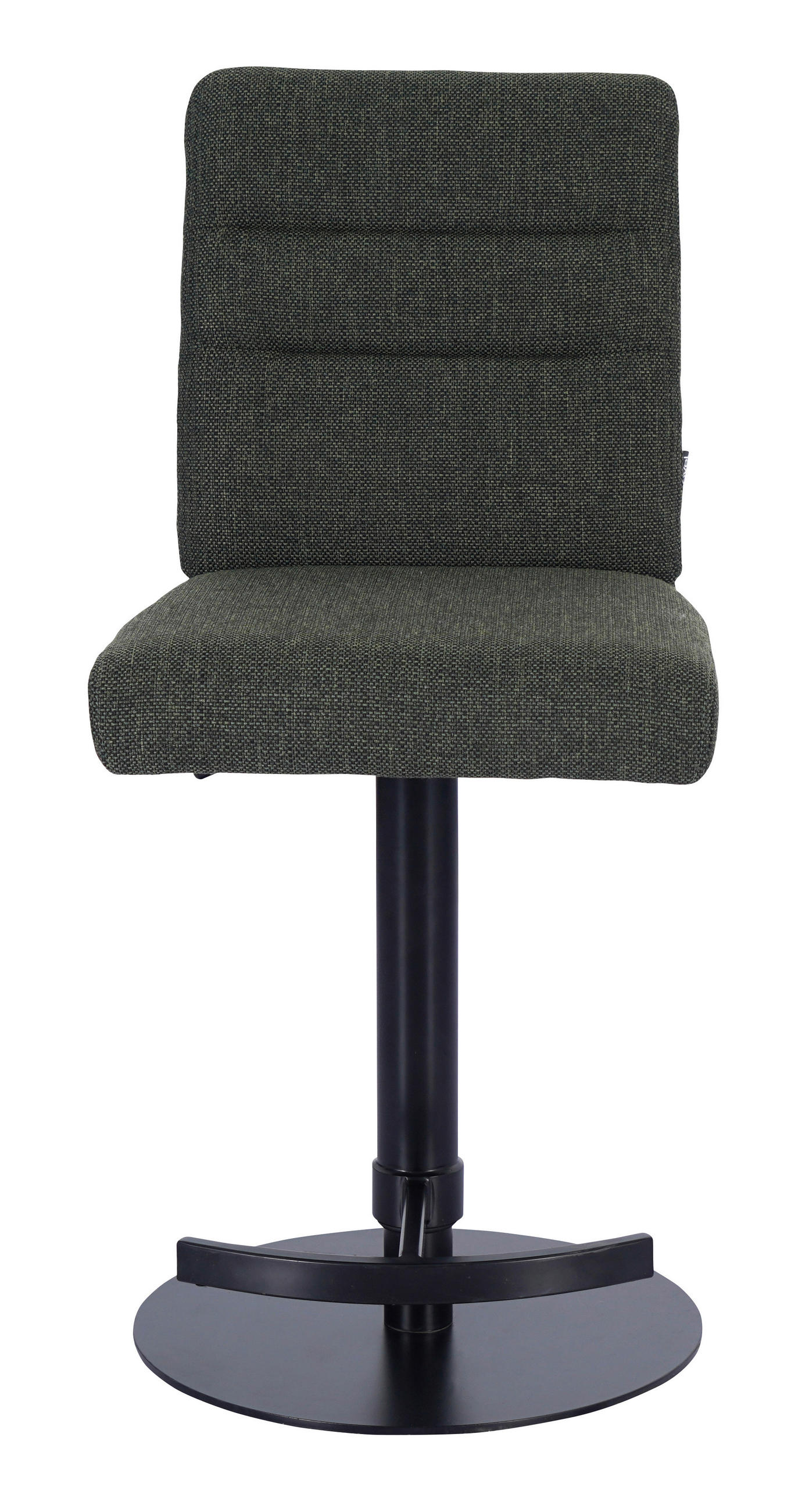 BARSKI STOL, zelena  - barve nerjavečega jekla/zelena, Design, kovina/tekstil (42/90-115/57cm) - Novel