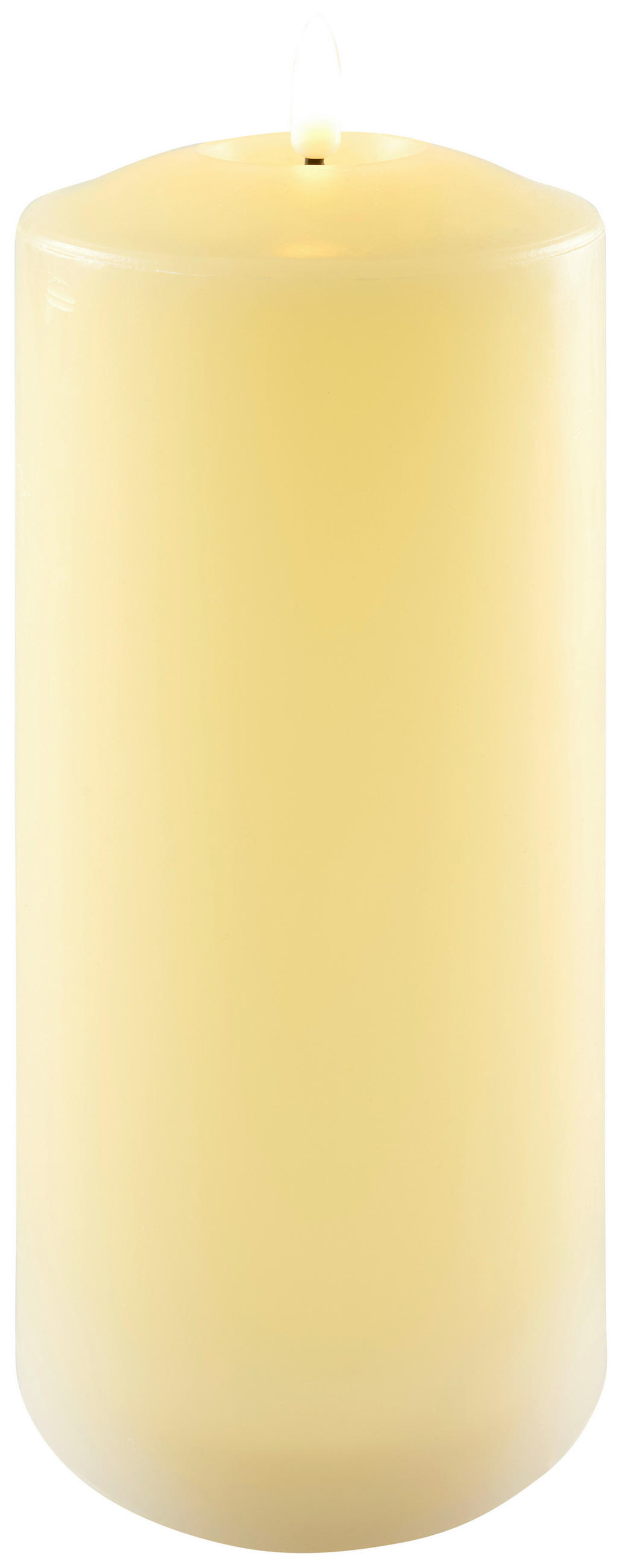 LED SVIEČKA plast, prírodné materiály   - krémová, Basics, plast/prírodné materiály (10/22,5cm) - Ambia Home