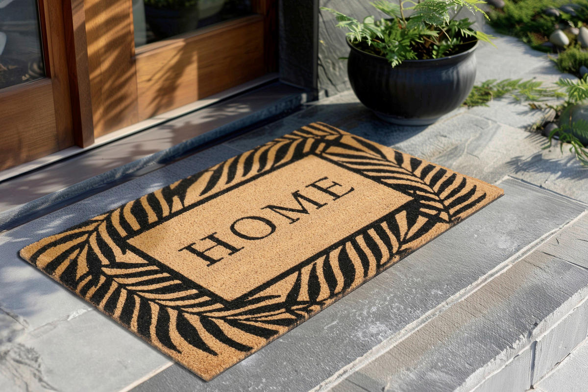 FUßMATTE 40/60 cm  - Hellbraun, Basics, Textil (40/60cm) - Kayoom