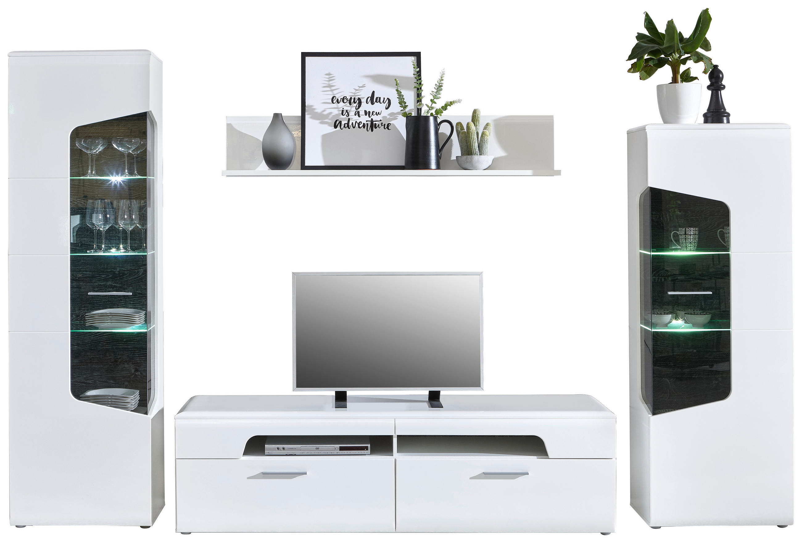 Hom`in OBÝVACIA STENA, biela, farba duba, biela s vysokým leskom.