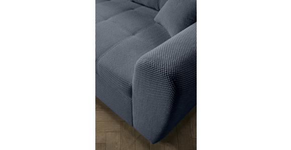 ECKSOFA Grau Plüsch Zierkissen, Rückenkissen, Schlaffunktion, Rücken echt  - Schwarz/Grau, KONVENTIONELL, Kunststoff/Textil (175/249cm) - Carryhome
