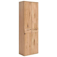 GARDEROBENSCHRANK 65/197/38 cm  - Eichefarben/Nickelfarben, Natur, Holz/Holzwerkstoff (65/197/38cm) - MID.YOU