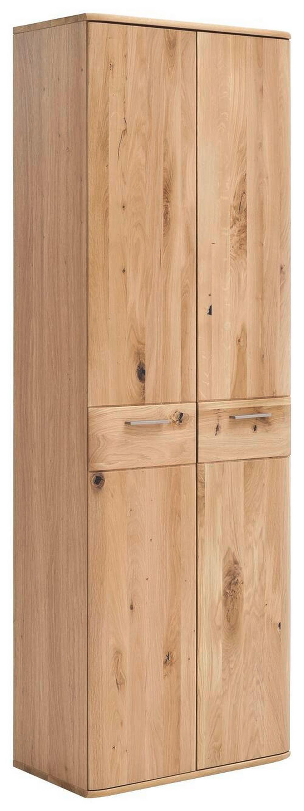 GARDEROBENSCHRANK 65/197/38 cm  - Eichefarben/Nickelfarben, Natur, Holz/Holzwerkstoff (65/197/38cm) - MID.YOU