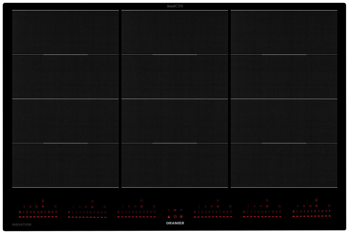 INDUKTIONSKOCHFELD FLI680  - Schwarz, Basics, Glas (78/52/5,5cm) - Oranier