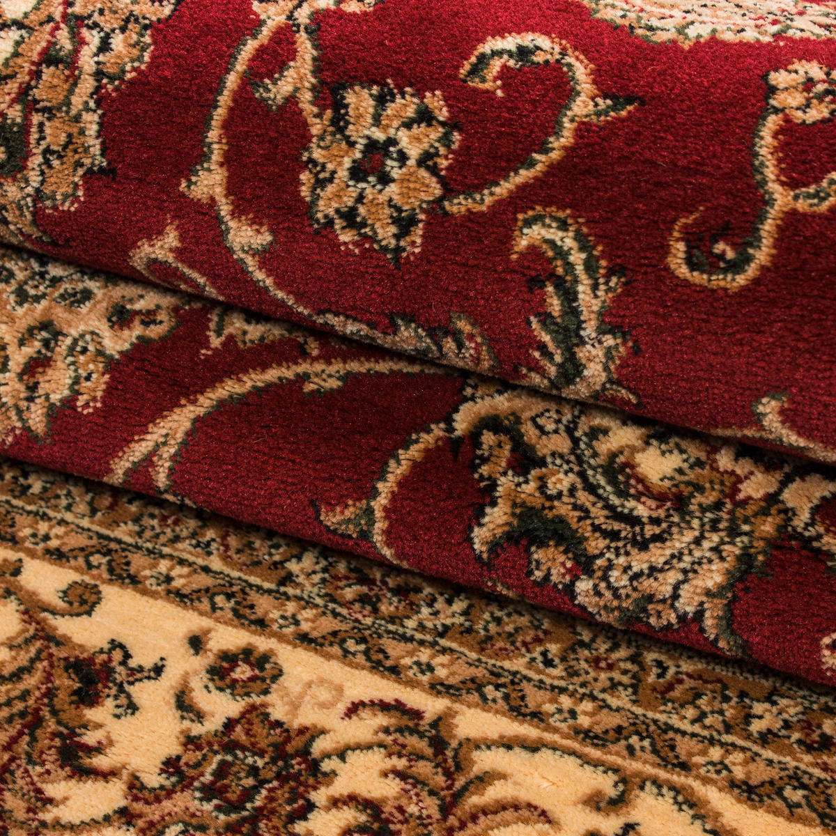 VÄVD MATTA 240/340 cm Marrakesh  - beige/röd, Klassisk, textil (240/340cm) - Novel