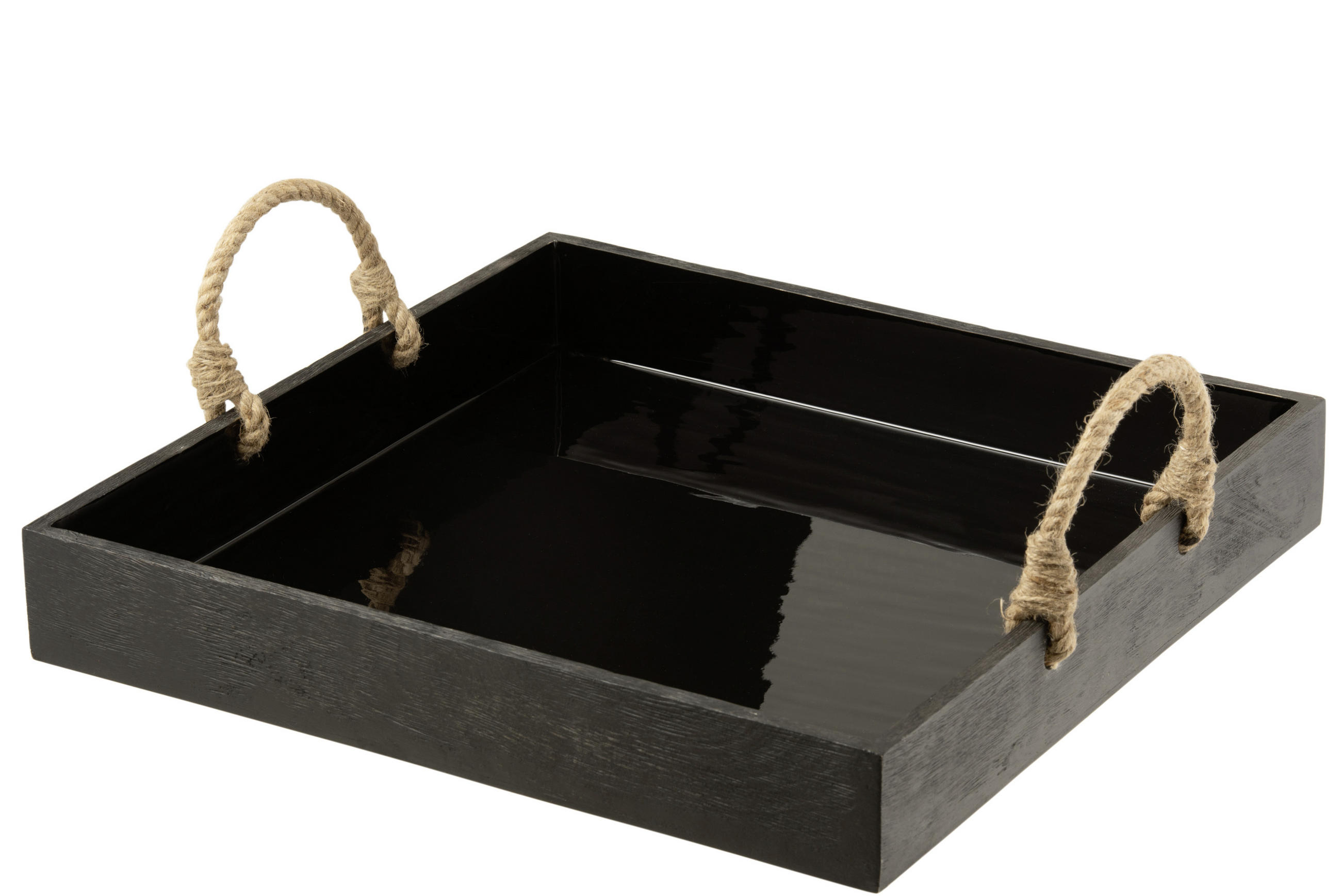 DEKOTABLETT - Schwarz, Trend, Holz (50/8/50cm)