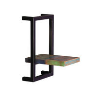 WANDREGAL 20/35/25 cm  - Multicolor/Schwarz, Design, Holz/Metall (20/35/25cm) - MID.YOU