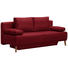 SCHLAFSOFA in Textil Rot - Rot/Naturfarben, Design, Holz/Textil (192/92/90cm) - Novel SCHLAFSOFA in Textil Rot - Rot/Naturfarben, Design, Holz/Textil (192/92/90cm) - Novel