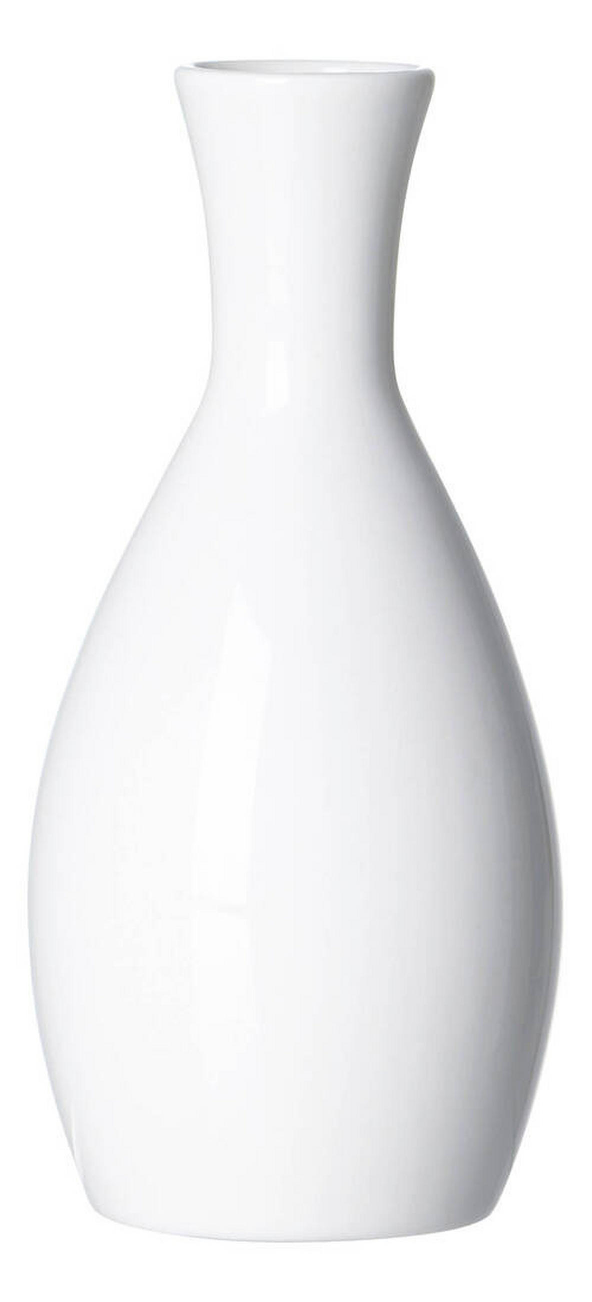 VASE 15 cm  - Weiß, Basics, Keramik (7/7/15cm)