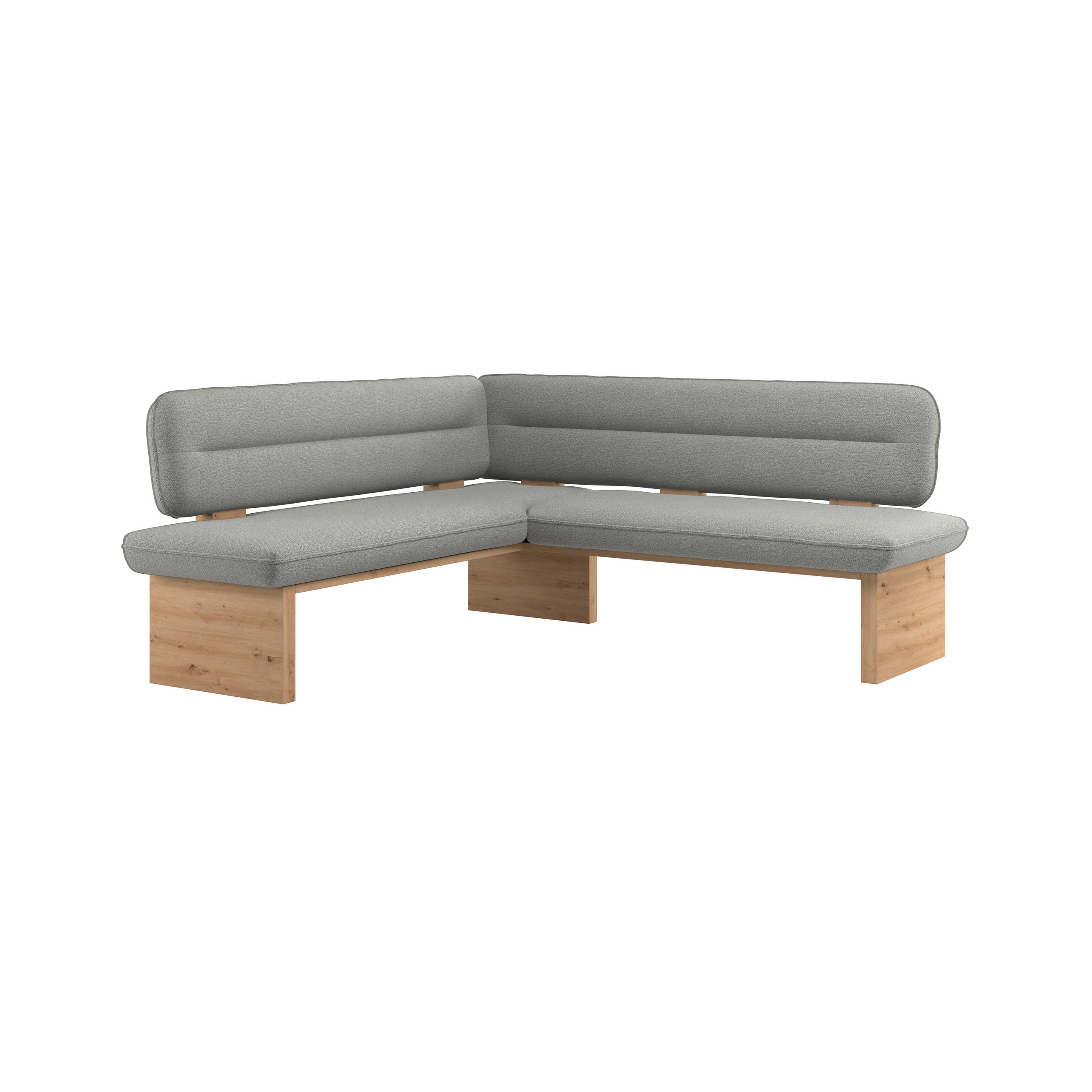 P & B Eckbank Hellgrau 212x170 cm
