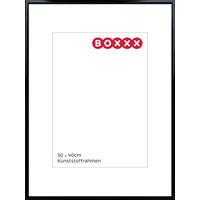 RÁM NA OBRAZY, 1 foto 30 cm x 40 cm - čierna, Basics, plast/sklo (31,3/41,3/1,4cm) - Boxxx
