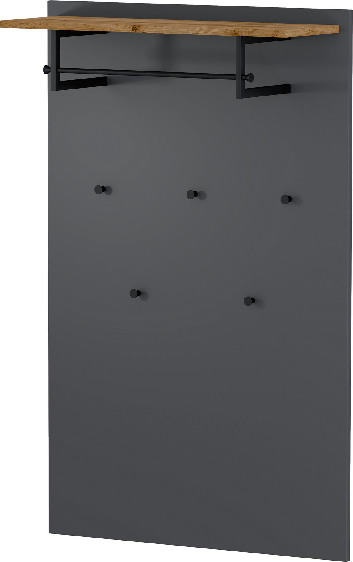 GARDEROBNI PANEL  antracit, boje hrasta   drvni materijal  - boje hrasta/antracit, Design, drvni materijal (92/143/29cm)