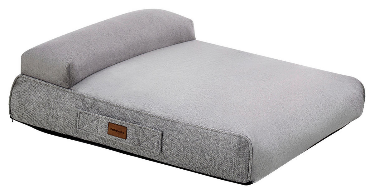HUNDEBETT - Grau, Basics, Textil (110/80cm) - Yatas