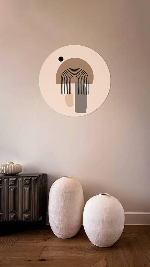 METALLBILD  - Beige/Braun, Basics, Metall (80/0,3cm)