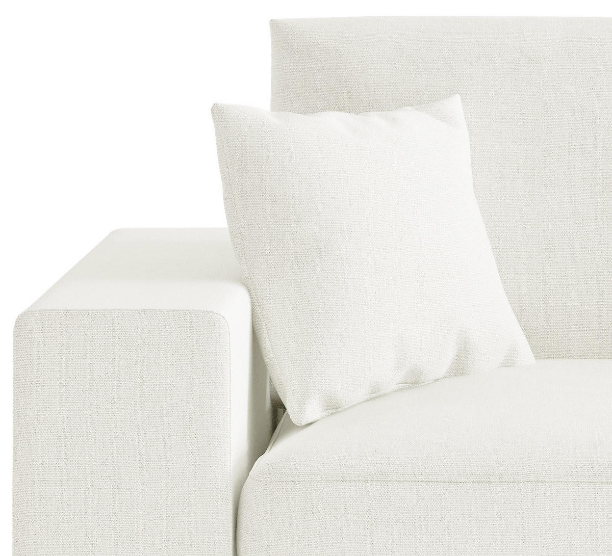 SITZGARNITUR in Webstoff Creme  - Creme/Schwarz, Design, Holz/Textil (278/85/103cm) - Livetastic