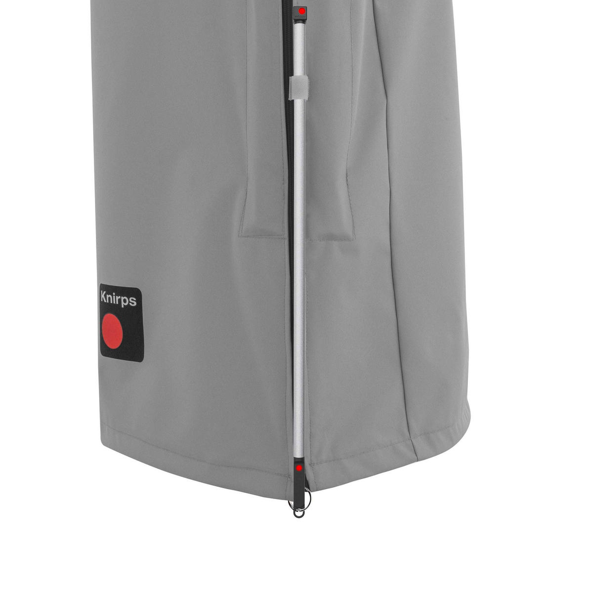 SCHIRMHÜLLE Grau   - Grau, KONVENTIONELL, Textil (30/180cm) - KNIRPS
