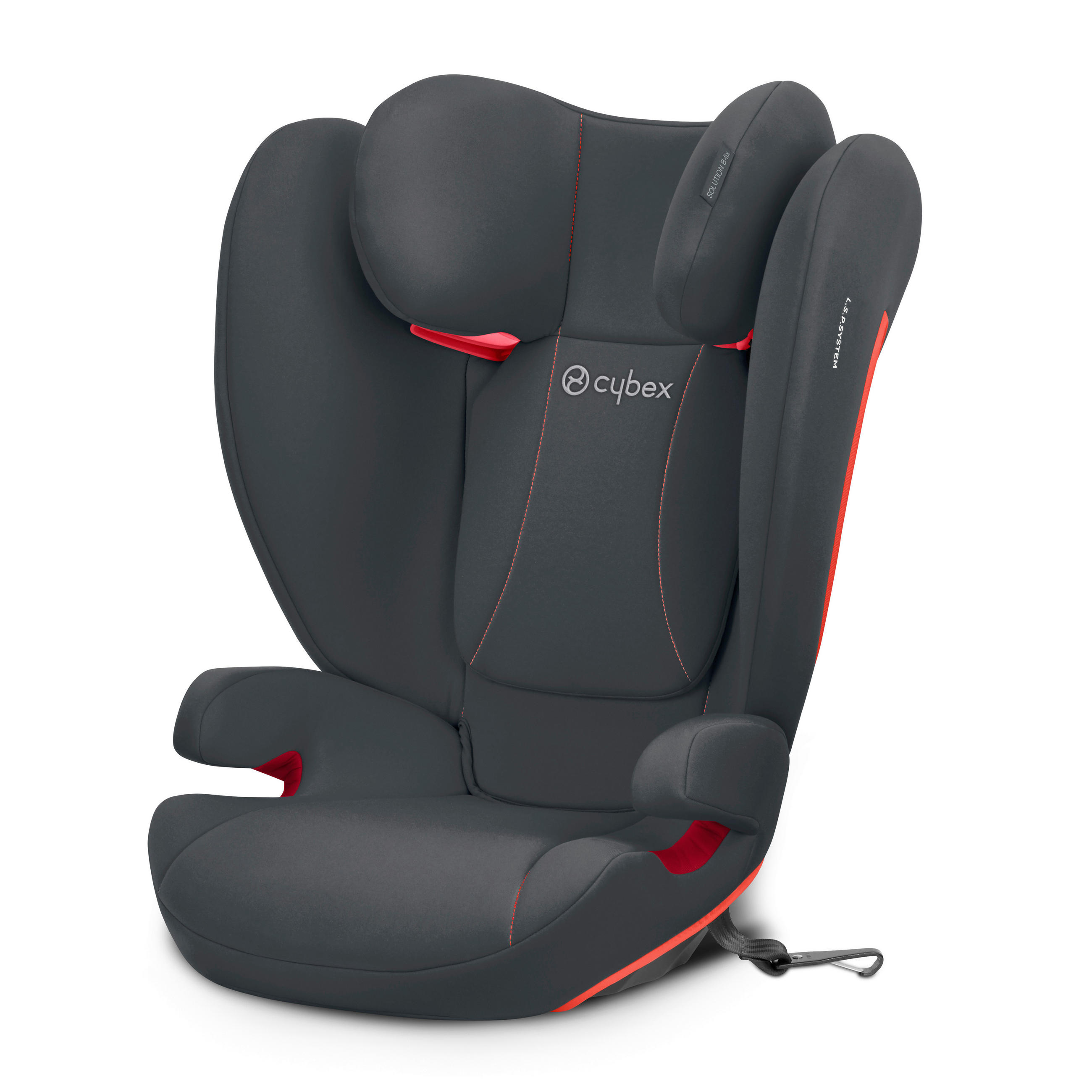 KINDERAUTOSITZ SOLUTION B I-FIX  - Dunkelgrau/Schwarz, Basics, Kunststoff/Textil (39/52/64cm) - Cybex