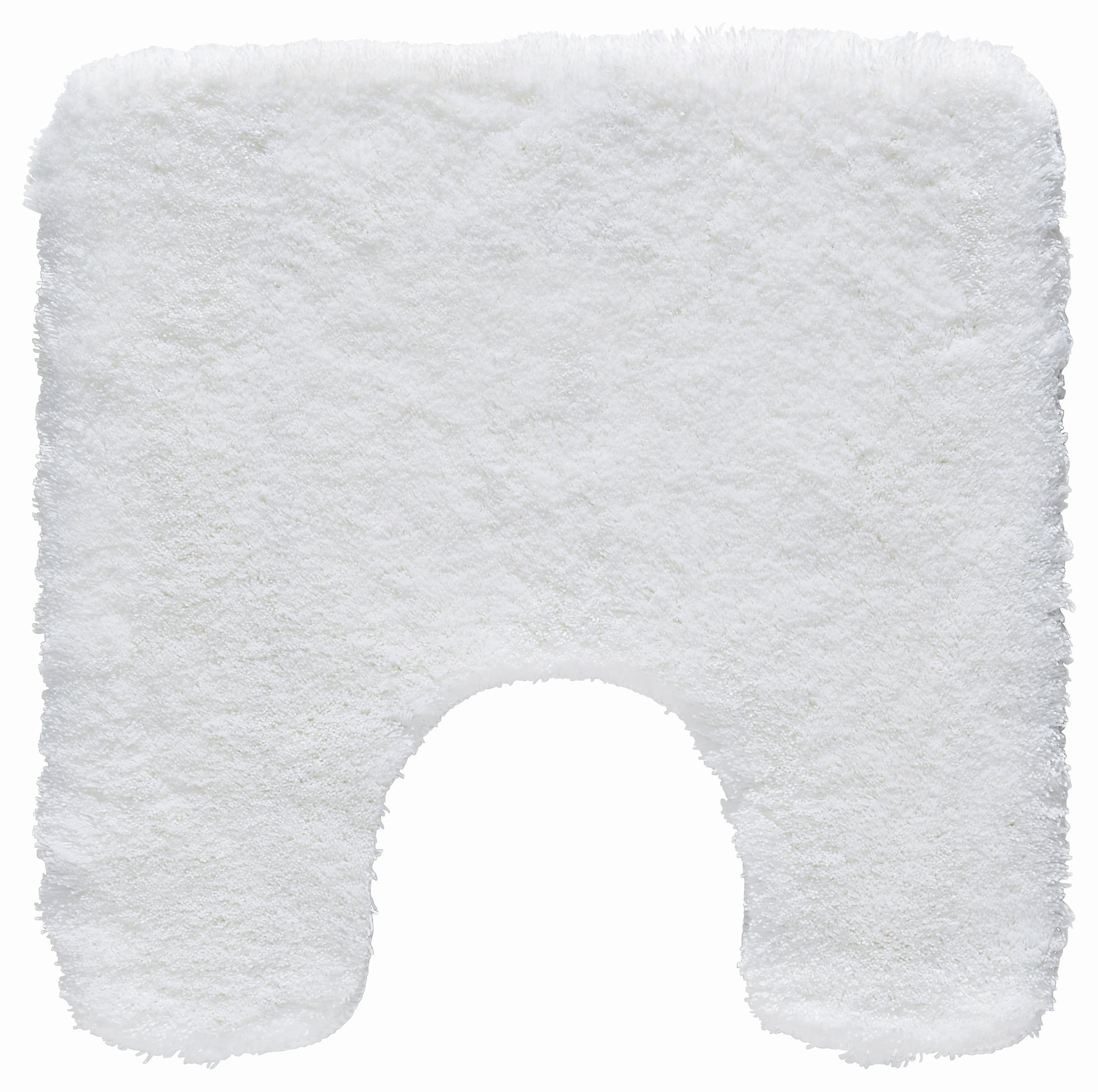 WC-VORLEGER Weiß 55/55 cm  - Weiß, Basics, Kunststoff/Textil (55/55cm) - Kleine Wolke