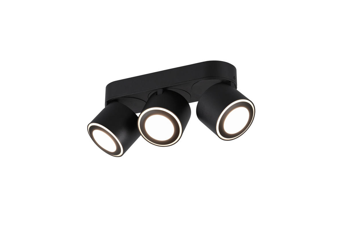 LED-STRAHLER - Schwarz, Design, Metall (27,3/8,7/10,6cm)