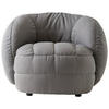 SESSEL in Struktur Hellgrau  - Hellgrau/Schwarz, Design, Textil (96/76/91cm) - Connubia 