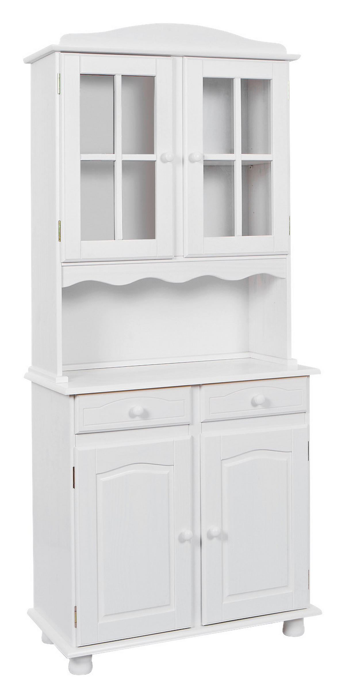 BIFE OMARA bela  - bela, Trendi, steklo/les (88/198/43cm) - MID.YOU