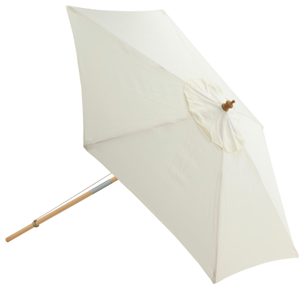 SONNENSCHIRM  250/232 cm  - Weiß, KONVENTIONELL (250/232cm) - Gardenson