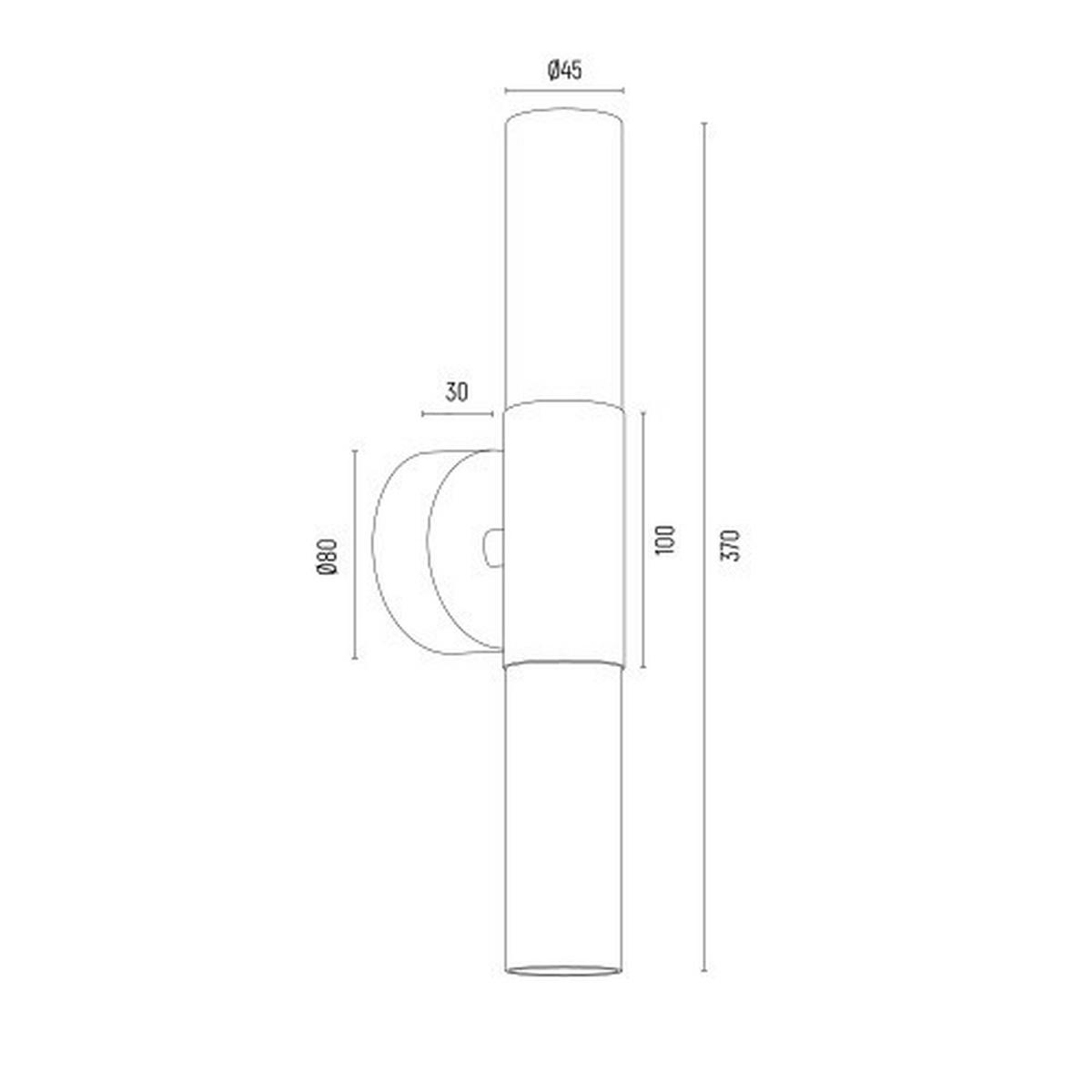 WANDLEUCHTE Taylor 37/8/9 cm   - Chromfarben/Weiß, KONVENTIONELL, Glas/Metall (37/8/9cm)