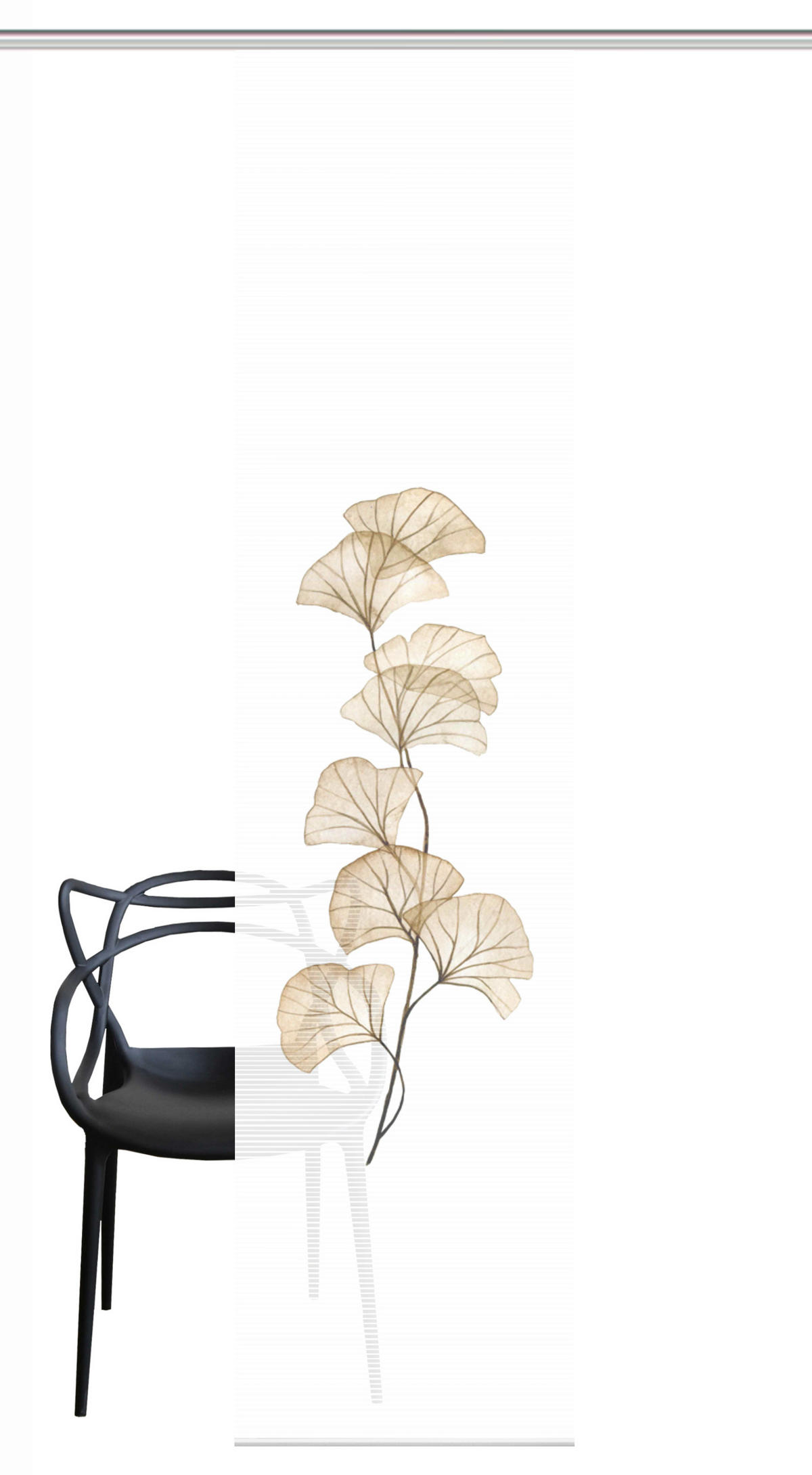 FLÄCHENVORHANG   halbtransparent   60/260 cm  - Sandfarben, Natur, Textil (60/260cm)