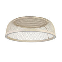 STROPNÉ LED SVIETIDLO, 60,5/23,5 cm  - piesková, Design, kov/plast (60,5/23,5cm) - Novel