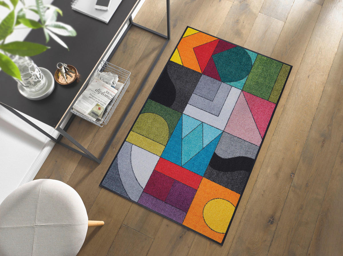 FUßMATTE 75/120 cm Momix  - Multicolor, KONVENTIONELL, Kunststoff/Textil (75/120cm) - wash+dry