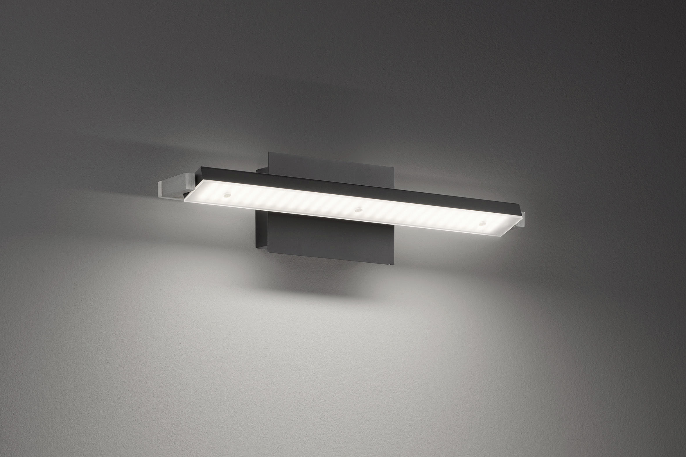 LED-WANDLEUCHTE Pare   - Schwarz/Weiß, Design, Kunststoff/Metall (10/40/11cm) - Fischer & Honsel