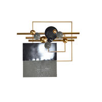 WANDDEKO Metall  - Goldfarben/Schwarz, Design, Metall (10/83/94cm) - MID.YOU