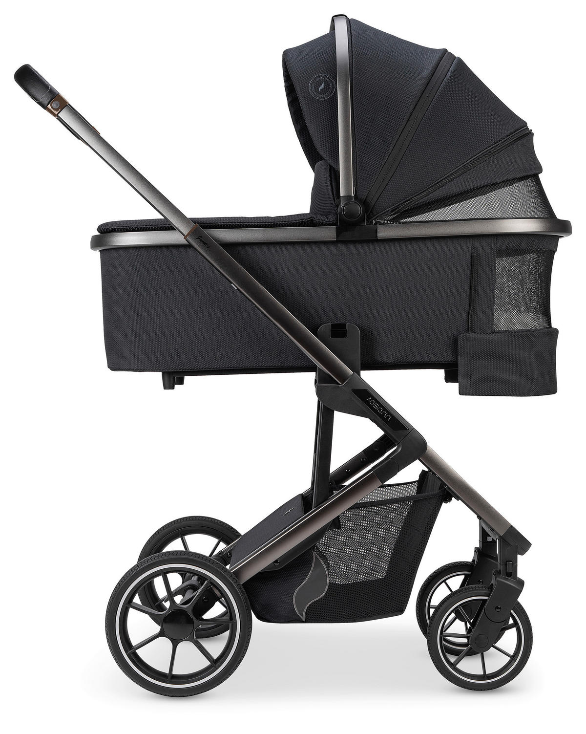 KOMBIKINDERWAGEN  Juntos  Coal  - Schwarz, Basics (84/97,5/53,5cm) - Osann