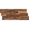 WANDVERKLEIDUNG 10 Stück  - Braun, Basics, Holz (50/20/2cm)