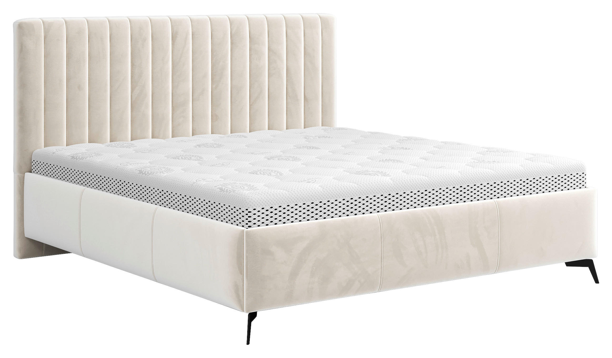 Hom`in ČALÚNENÁ POSTEĽ, 180/200 cm, béžová