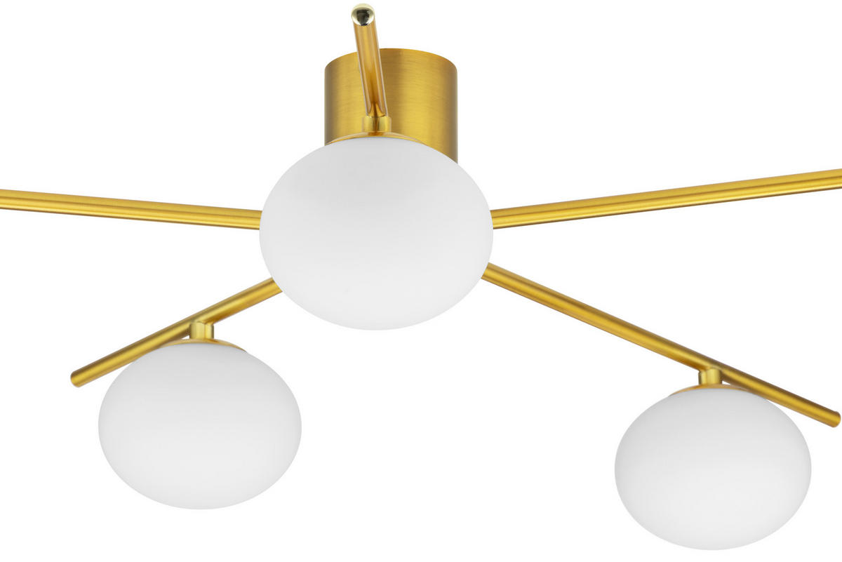 DECKENLEUCHTE 70/54/17.5 cm  - Weiß, Trend, Glas (70/54/17.5cm) - Collett's Monde