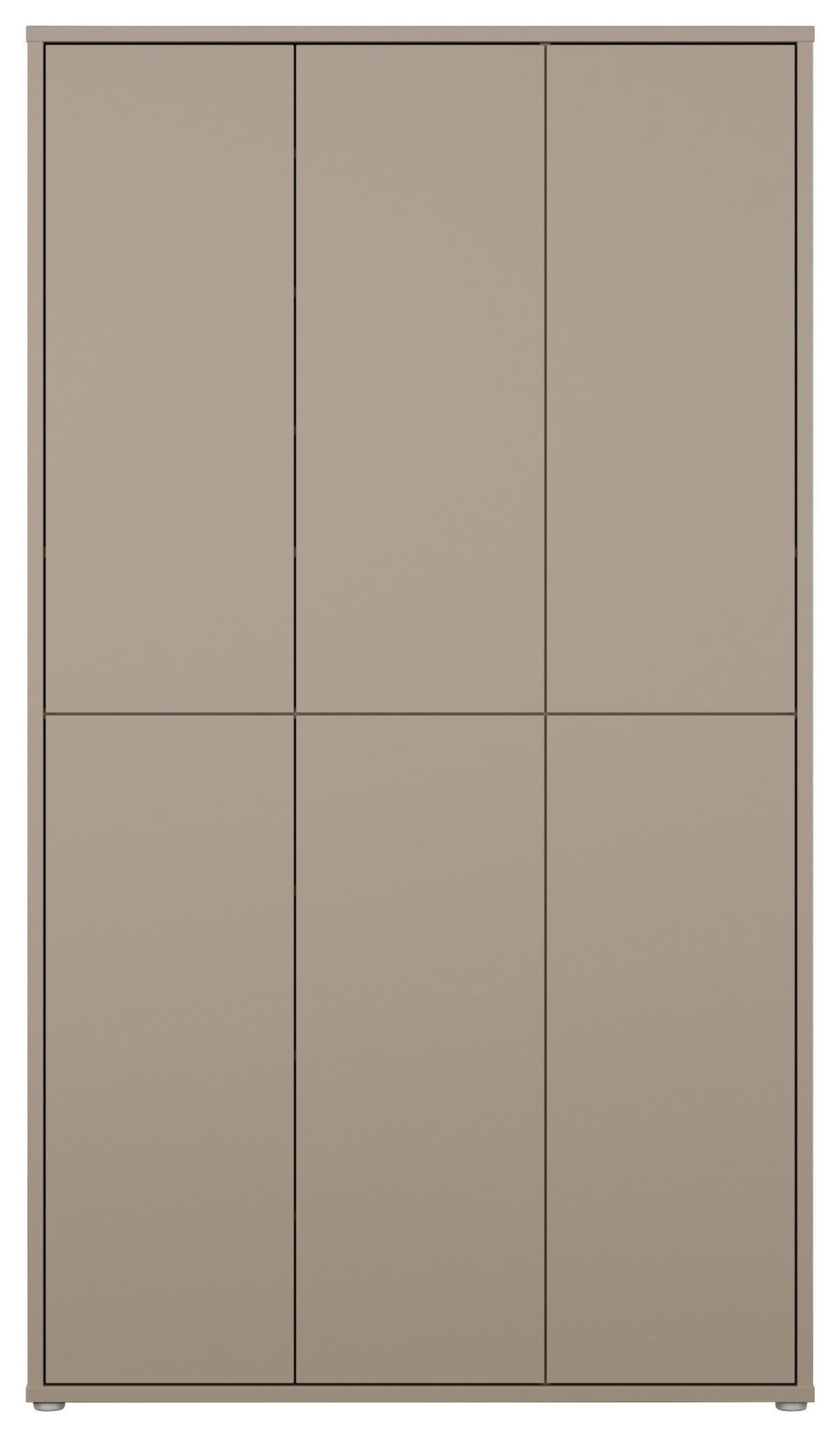 SCHUHSCHRANK  in 109,2/191,9/34,9 cm  - Taupe/Grau, MODERN, Holzwerkstoff/Kunststoff (109,2/191,9/34,9cm) - Modern Living