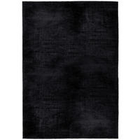 HANDWEBTEPPICH  Wohnzimmer 140/200 cm Schwarz rechteckig  - Schwarz, Basics, Textil (140/200cm) - Tom Tailor