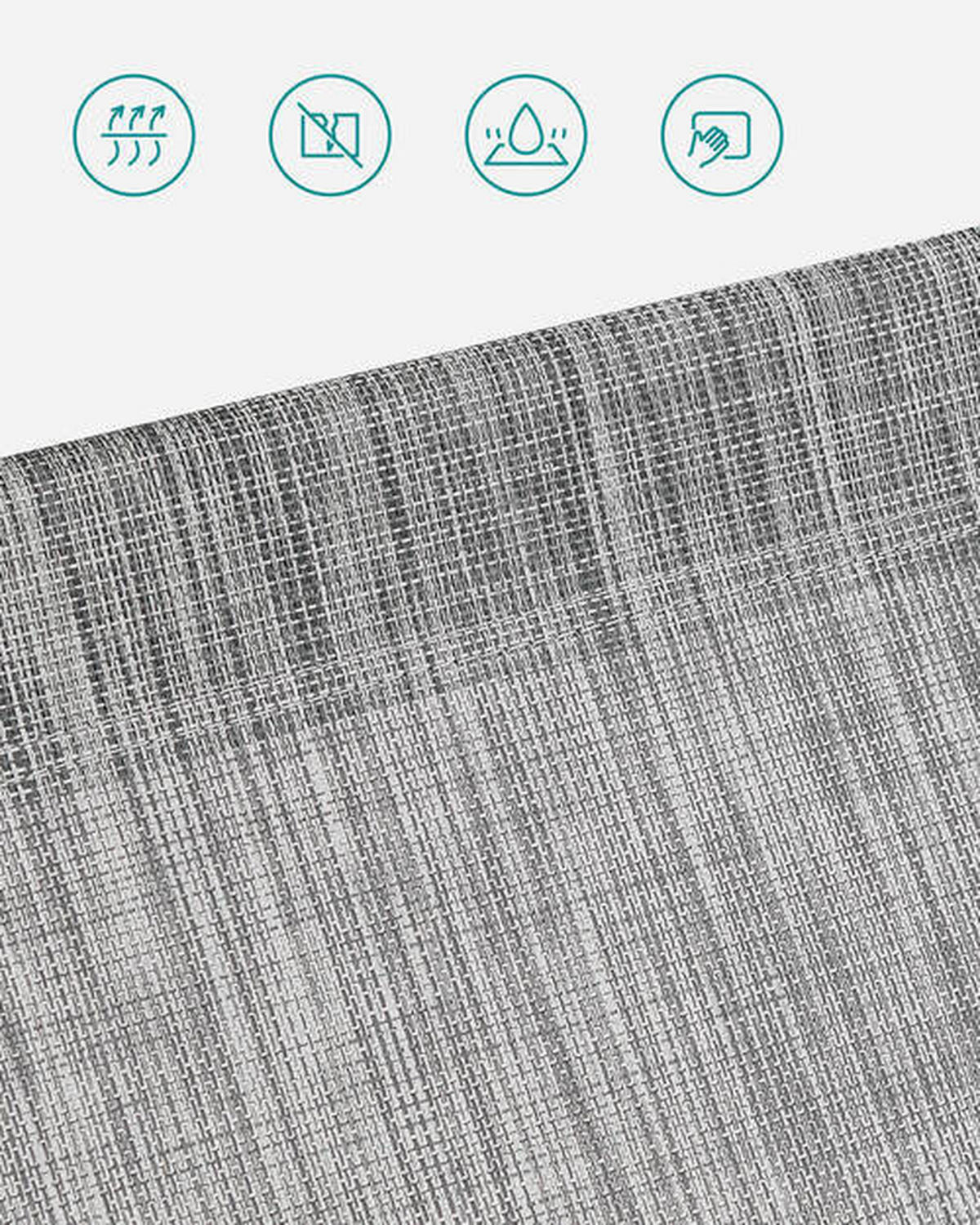 OPALOVACÍ LEHÁTKO kov, textil - šedá/světle šedá, Basics, kov/textil (53/29.5/193cm) - Modante