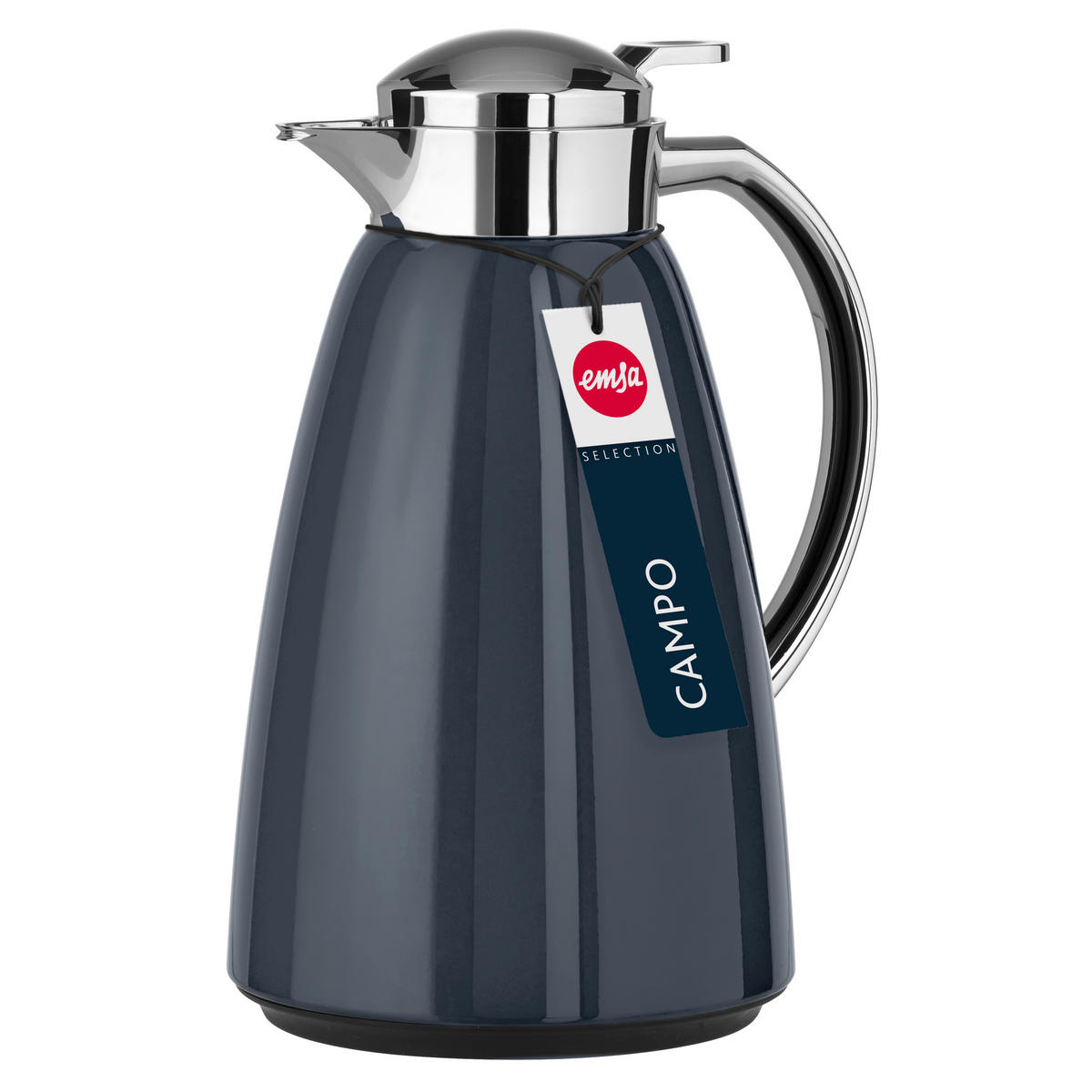 ISOLIERKANNE CAMPO 1,0 L  - Anthrazit, Basics, Metall (15/15/25,5cm) - Emsa