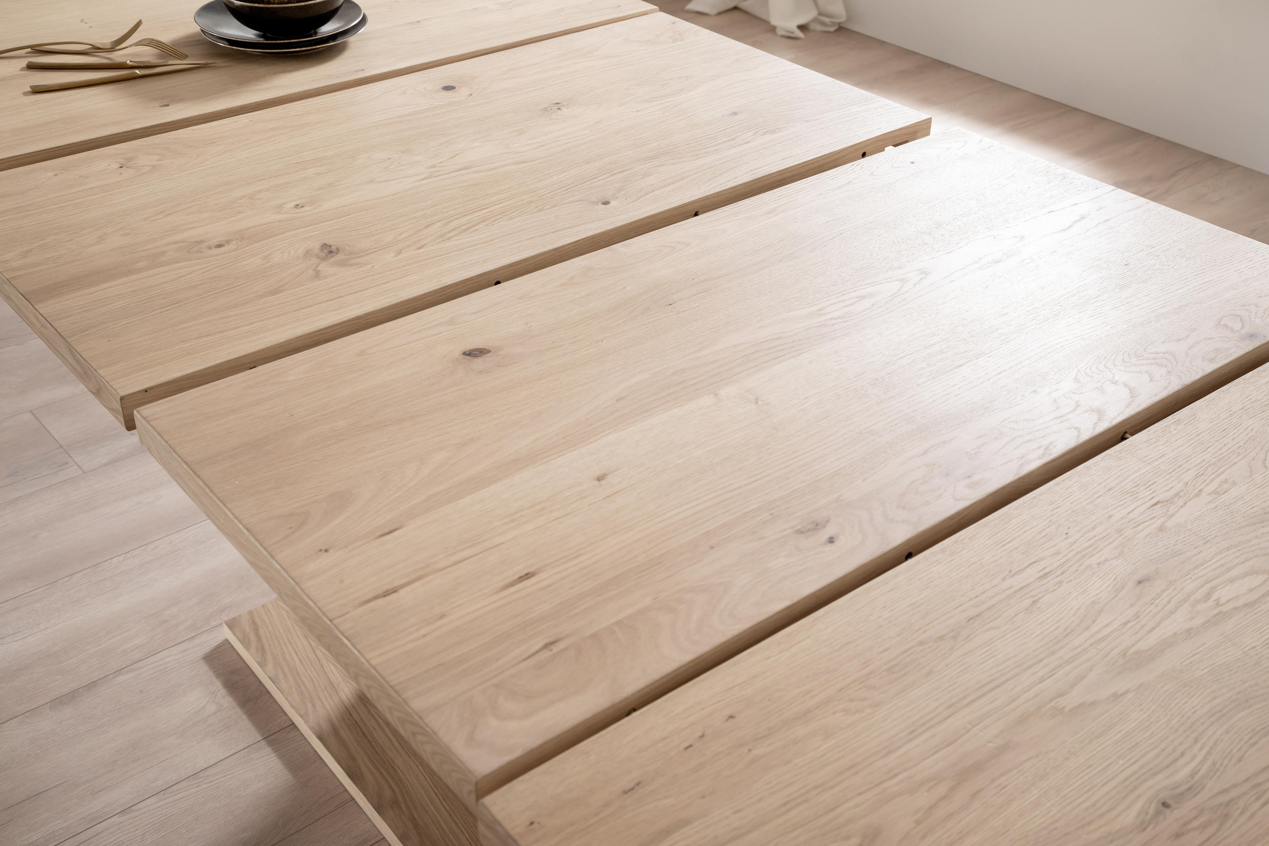ESSTISCH in Holz, Holzwerkstoff 180-280/100/78 cm - Eiche Bianco/Anthrazit, Design, Holz/Holzwerkstoff (180-280/100/78cm) - MID.YOU